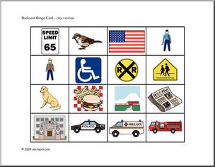 Bingo: Backseat Bingo – City (color)