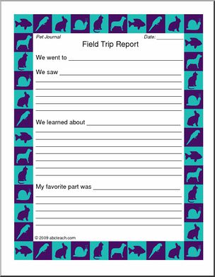 Project: Pet Journal – Field Trip Report