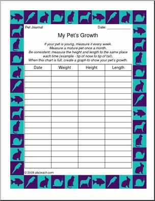 Project: Pet Journal – Growth Record