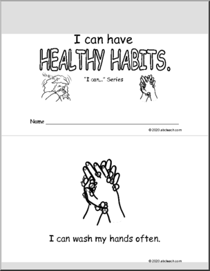 I Can Have Healthy Habits Booklet (b&w)