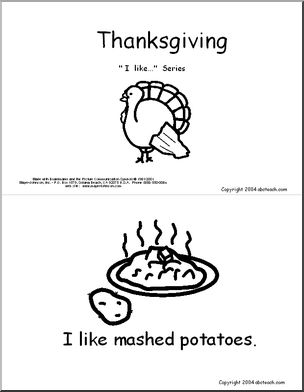 Early Readers: “I like…” Series (Thanksgiving Theme)