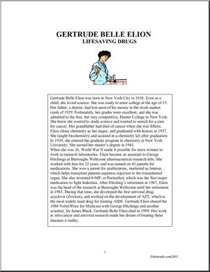 Biography: Gertrude Belle Elion