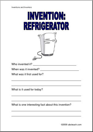 Report Form: Invention – Refrigerator
