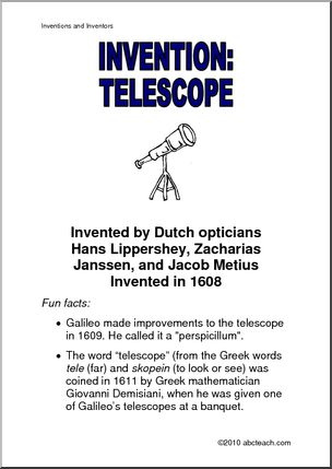 Poster: Invention Ã± Telescope