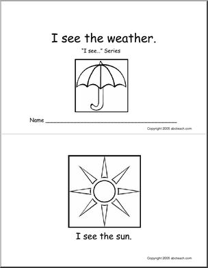 Clip Art: Weather Icons: Lightning B&W Labeled – Abcteach