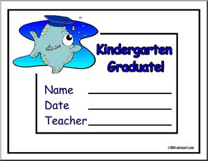 Certificate: Kindergarten Graduate
