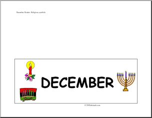 Calendar: December (header) – religious
