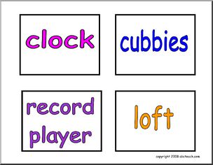 Labels: Classroom Items (set 12)