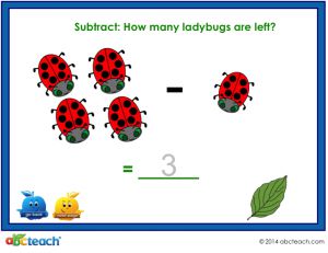 Interactive: Notebook: Ladybugs – Subtraction