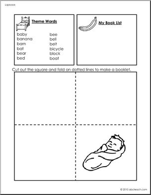 Lapbook: Alphabet Letter B (pre-K/primary)