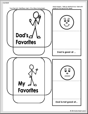 Lapbook: Father’s Day (b/w)