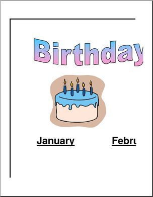 Large Poster: Birthdays from January to December