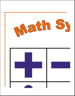 Large Poster: Math Symbols