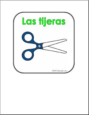 Spanish: Poster – “Las Tijeras” (elementaria)