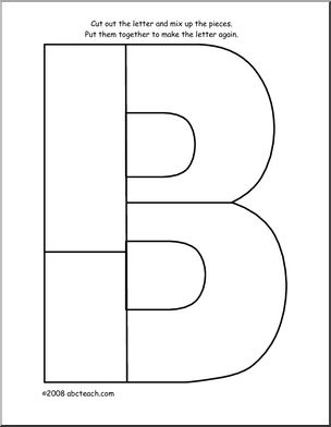 Shape Puzzle: The Letter B