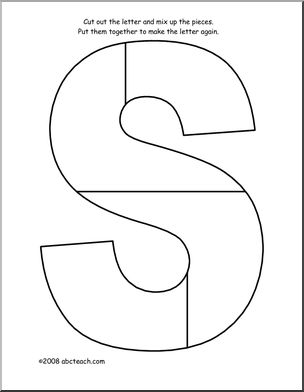 Shape Puzzle: The Letter S