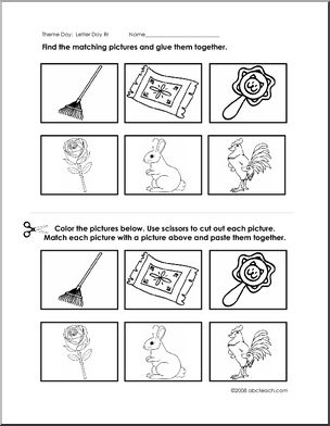 Matching: Letter R – Abcteach