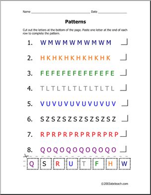 Patterns – Page 3 – Abcteach