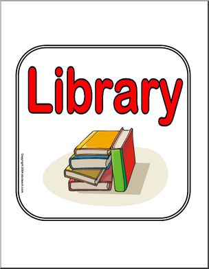 Sign: Library – Abcteach