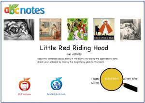 Interactive: Flipchart: ESL: Little Red Riding Hood-Activity 1
