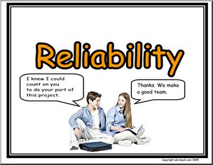 Poster: Life Skills – Reliabilty – Abcteach