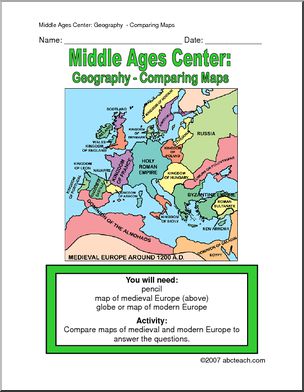 Map Skills: Medieval & Modern Europe (upper elem/ middle)