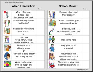 Schedules and Routines: Anger Management and School Rules