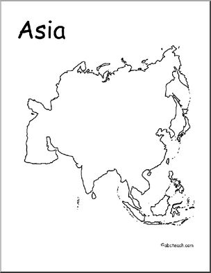 Map: Asia (outline)