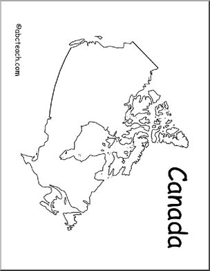 Map: Canada (outline)