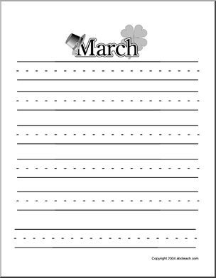 Writing Paper: March (Primary)