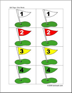 Memory Game: Colors – golf theme