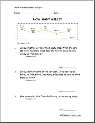 Miles and Multiples Worksheet