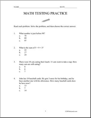 Math (level 2) Testing Practice