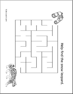 Maze: Endangered Animals 1 (easier)