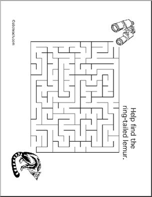 Maze: Rain Forest Animals 3 (hard)