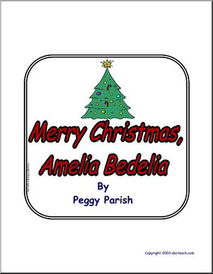 Merry Christmas, Amelia Bedelia Book Title Sign