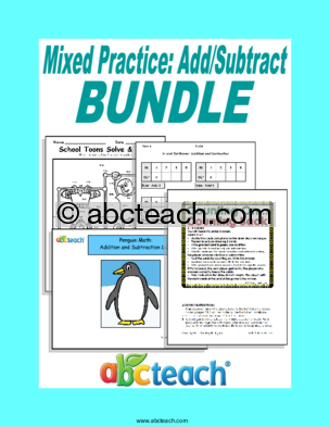 Activity Mats: Mixed Practice: Addition & Subtraction Bundle (81 pages)