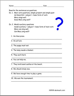 Modal Negation (ESL) Worksheet – Abcteach