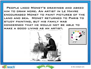 Interactive: Notebook: Reading Comprehension: Claude Monet (upper elementary)