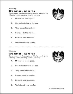 Morning Grammar: Adverbs