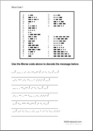 Decoding: Morse Code Message