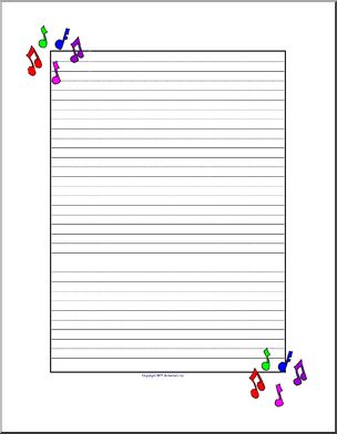 Writing Paper: Music (upper elementary)