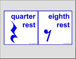 Music: Poster Blocks; Rests (2) (color)