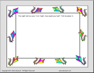 Imagine you are a kite… (upper elementary) Writing Prompt