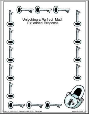 Unlocking a Math Extended Response (multi-age) Rules