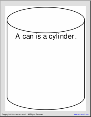 Cylinder Coloring Page