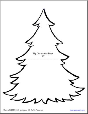 Shapebook: Christmas – evergreen (elementary)