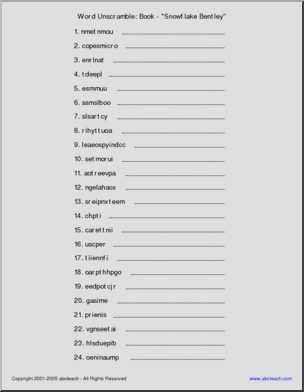 unscramble textbook