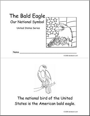 Booklet: U.S. Symbols – American Bald Eagle (b/w)