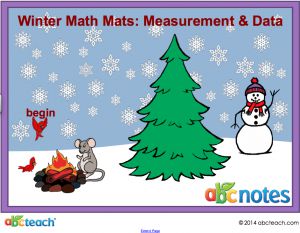 Interactive: Notebook: Math Mats: Measurement and Data – Winter Theme (1st grade)